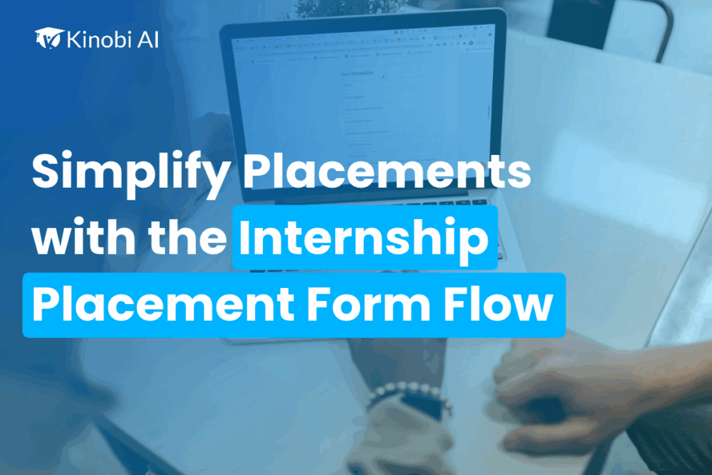 internship placement form flow